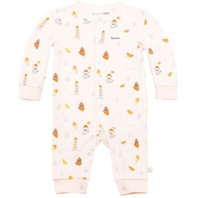Bornino Schlafoverall Ahoy - natur mehrfarbig - Unisex - Size: 62 Bornino Schlafoverall Ahoy - natur mehrfarbig - Unisex - Size: 62