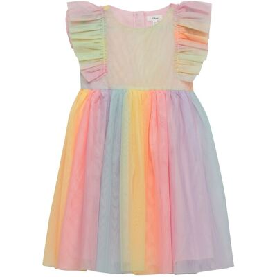 s.Oliver Tüllkleid mit Flügelarm - mehrfarbig - Maedchen - Size: 92 s.Oliver Tüllkleid mit Flügelarm - mehrfarbig - Maedchen - Size: 92