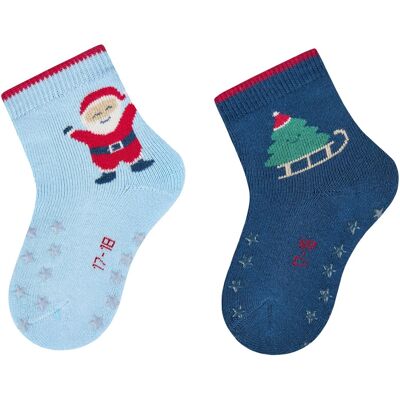 Sterntaler 2er-Pack Krabbelsocken Weihnachten - blau - Junge - Size: 21 Sterntaler 2er-Pack Krabbelsocken Weihnachten - blau - Junge - Size: 21