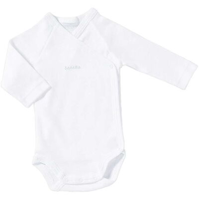 Sanetta Wickelbody langarm - weiss - Unisex - Size: 68 Sanetta Wickelbody langarm - weiss - Unisex - Size: 68