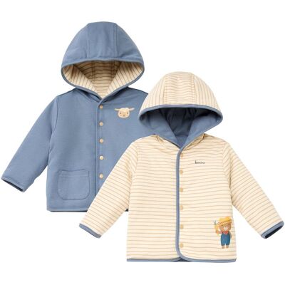 Bornino Wendejacke Ringel - blau natur - Junge - Size: 62 Bornino Wendejacke Ringel - blau natur - Junge - Size: 62