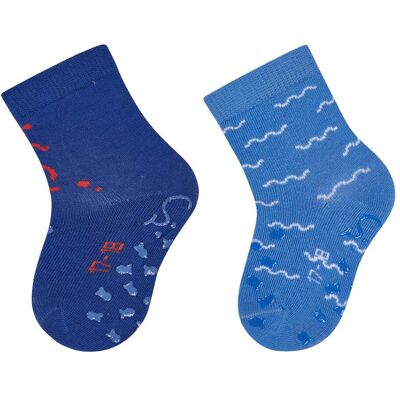 Sterntaler 2er-Pack ABS-Krabbelsocken Krake - blau - Junge - Size: 17 Sterntaler 2er-Pack ABS-Krabbelsocken Krake - blau - Junge - Size: 17
