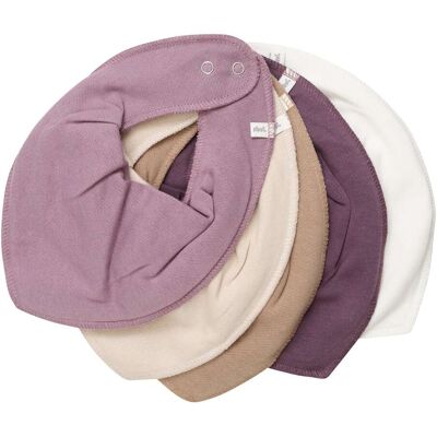 Pippi 5er-Pack Dreieckstücher - lila beige - Unisex Pippi 5er-Pack Dreieckstücher - lila beige - Unisex