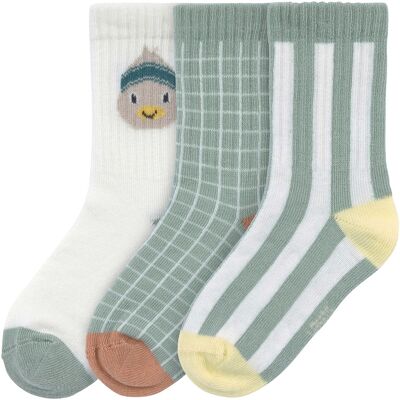Lässig 3er-Pack Socken Ente Streifen - gruen mehrfarbig - Unisex - Size: 23 Lässig 3er-Pack Socken Ente Streifen - gruen mehrfarbig - Unisex - Size: 23