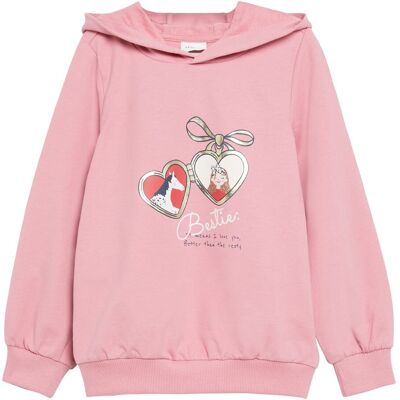 s.Oliver Sweatshirt mit Kapuze Besties - rosa - Maedchen - Size: 116 s.Oliver Sweatshirt mit Kapuze Besties - rosa - Maedchen - Size: 116