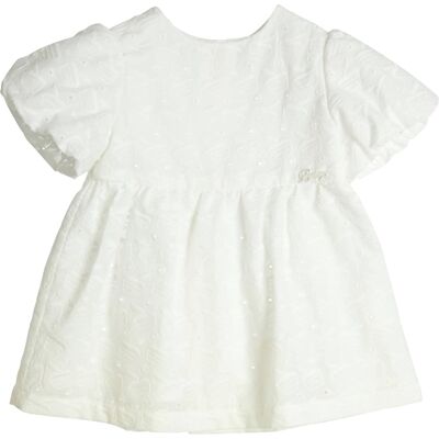 Gymp Kleid kurzarm Apfel Lochstickerei - natur - Maedchen - Size: 74 Gymp Kleid kurzarm Apfel Lochstickerei - natur - Maedchen - Size: 74