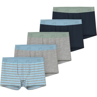 name it 5er-Pack Boxershorts - blau grau mehrfarbig - Junge - Size: 104 name it 5er-Pack Boxershorts - blau grau mehrfarbig - Junge - Size: 104