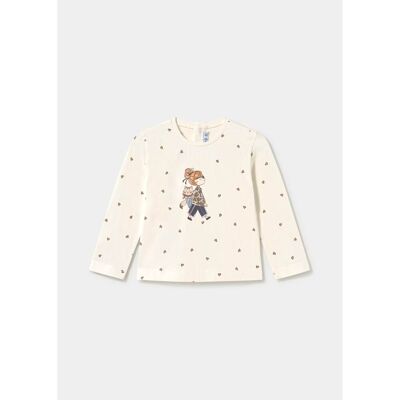 Mayoral Shirt langarm Mädchen Katze - natur mehrfarbig - Maedchen - Size: 74 Mayoral Shirt langarm Mädchen Katze - natur mehrfarbig - Maedchen - Size: 74