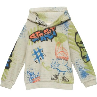 s.Oliver Sweatshirt mit Kapuze Street - mehrfarbig - Junge - Size: 92 s.Oliver Sweatshirt mit Kapuze Street - mehrfarbig - Junge - Size: 92