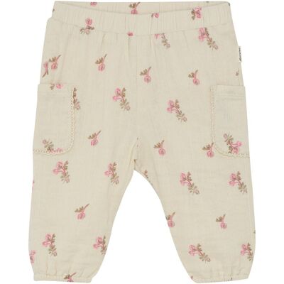 MINYMO Stoffhose Blumen - natur rosa - Maedchen - Size: 74 MINYMO Stoffhose Blumen - natur rosa - Maedchen - Size: 74
