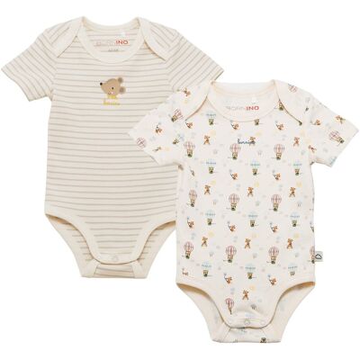 Bornino 2er-Pack Bodys kurzarm On the road - natur - Maedchen - Size: 74 Bornino 2er-Pack Bodys kurzarm On the road - natur - Maedchen - Size: 74