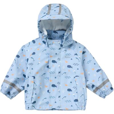 Bornino Regenjacke mit abnehmbarer Kapuze - blau orange - Unisex - Size: 98 Bornino Regenjacke mit abnehmbarer Kapuze - blau orange - Unisex - Size: 98