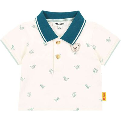 Steiff Polo-T-Shirt Dinos - natur blau - Junge - Size: 86 Steiff Polo-T-Shirt Dinos - natur blau - Junge - Size: 86