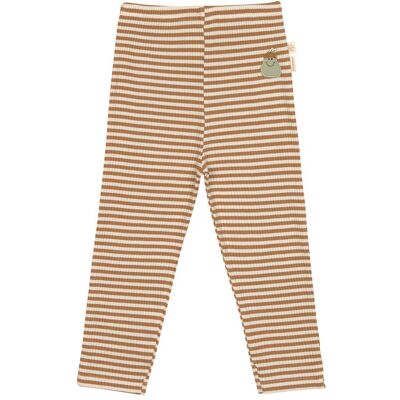 Lässig Leggings Rippqualität Ringel Birne Little Gang - natur braun mehrfarbig - Unisex - Size: 62 Lässig Leggings Rippqualität Ringel Birne Little Gang - natur braun mehrfarbig - Unisex - Size: 62