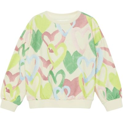 s.Oliver Sweatshirt Herzen - natur mehrfarbig - Maedchen - Size: 116 s.Oliver Sweatshirt Herzen - natur mehrfarbig - Maedchen - Size: 116