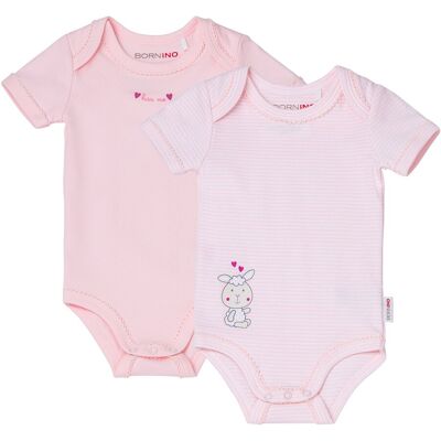 Bornino 2er-Pack Bodys kurzarm - rosa - Maedchen - Size: 86 Bornino 2er-Pack Bodys kurzarm - rosa - Maedchen - Size: 86