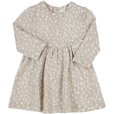 Gymp Kleid langarm mit Lurex Punkte - beige gold mehrfarbig - Maedchen - Size: 86 Gymp Kleid langarm mit Lurex Punkte - beige gold mehrfarbig - Maedchen - Size: 86