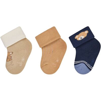 Sterntaler 3er-Pack Socken Bär - beige blau - Junge - Size: 13 Sterntaler 3er-Pack Socken Bär - beige blau - Junge - Size: 13