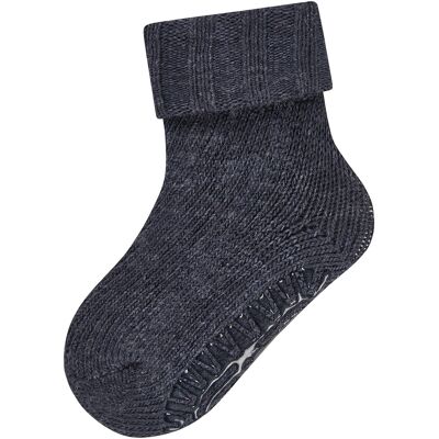 Sterntaler Woll-ABS-Socken Fliesen Flitzer - blau - Unisex - Size: 19 Sterntaler Woll-ABS-Socken Fliesen Flitzer - blau - Unisex - Size: 19