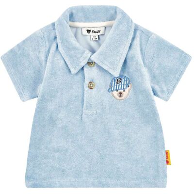 Steiff Polo-T-Shirt Bär Frottee - hellblau - Junge - Size: 80 Steiff Polo-T-Shirt Bär Frottee - hellblau - Junge - Size: 80