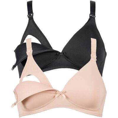 Naturana 2er-Pack Still-BH mit wattierter Schale - mehrfarbig - Unisex - Size: 80B Naturana 2er-Pack Still-BH mit wattierter Schale - mehrfarbig - Unisex - Size: 80B