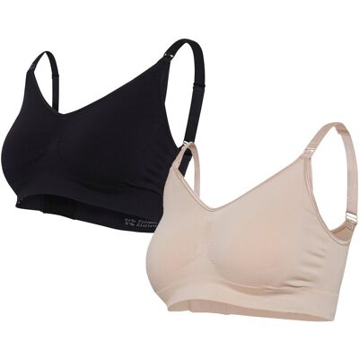 carriwell 2er-Pack Still-Bustier - schwarz natur - Unisex - Size: L carriwell 2er-Pack Still-Bustier - schwarz natur - Unisex - Size: L