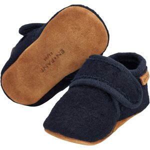 EN FANT Woll-Krabbel- und Hausschuhe mit Klettverschluss - blau - Unisex - Size: 25 EN FANT Woll-Krabbel- und Hausschuhe mit Klettverschluss - blau - Unisex - Size: 25