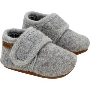 EN FANT Woll-Krabbel- und Hausschuhe mit Klettverschluss - grau - Unisex - Size: 25 EN FANT Woll-Krabbel- und Hausschuhe mit Klettverschluss - grau - Unisex - Size: 25