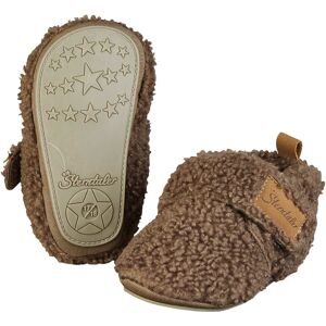 Sterntaler Krabbel-und Hausschuhe mit Klettverschluss Plüsch - braun - Unisex - Size: 17 Sterntaler Krabbel-und Hausschuhe mit Klettverschluss Plüsch - braun - Unisex - Size: 17