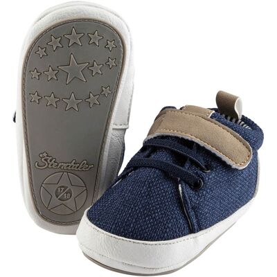 Sterntaler Babyschuhe mit Klettverschluss - blau - Junge - Size: 17 Sterntaler Babyschuhe mit Klettverschluss - blau - Junge - Size: 17
