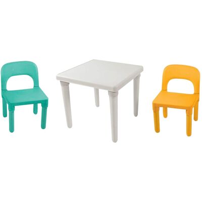 Dolu Kindersitzgarnitur Tisch & 2 Stühle - mehrfarbig - Unisex Dolu Kindersitzgarnitur Tisch & 2 Stühle - mehrfarbig - Unisex
