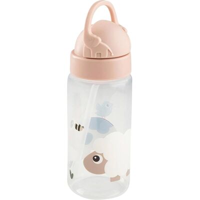 Done by Deer Trinkflasche mit Strohhalm, 350ml - rosa - Unisex Done by Deer Trinkflasche mit Strohhalm, 350ml - rosa - Unisex