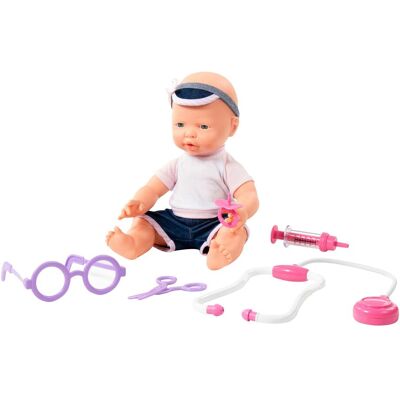 POLESIE Puppe Fröhliches Baby 35cm mit Schnuller & Doktorset - mehrfarbig - Unisex POLESIE Puppe Fröhliches Baby 35cm mit Schnuller & Doktorset - mehrfarbig - Unisex