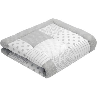 emma & noah Krabbeldecke Patchwork 120x120 cm - grau - Unisex emma & noah Krabbeldecke Patchwork 120x120 cm - grau - Unisex