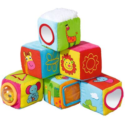 solini 6er-Pack Stoffwürfel - mehrfarbig - Unisex solini 6er-Pack Stoffwürfel - mehrfarbig - Unisex
