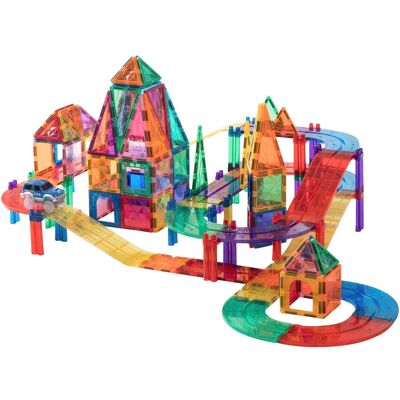 EDUPLAY Magnet-Bausteine Rennbahn 120 Teile - mehrfarbig - Unisex EDUPLAY Magnet-Bausteine Rennbahn 120 Teile - mehrfarbig - Unisex