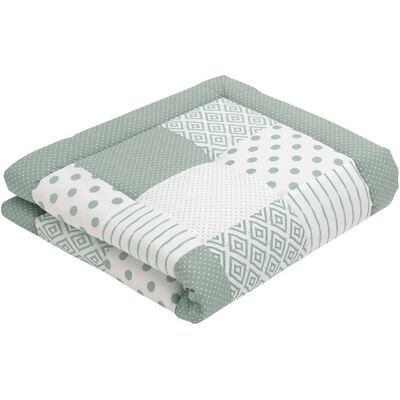 emma & noah Krabbeldecke Patchwork 120x120 cm - gruen - Unisex emma & noah Krabbeldecke Patchwork 120x120 cm - gruen - Unisex