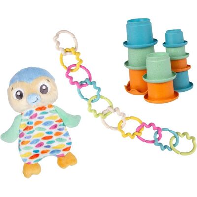 Playgro Geschenkset Schmusetuch Eco Pinguin - mehrfarbig - Unisex Playgro Geschenkset Schmusetuch Eco Pinguin - mehrfarbig - Unisex