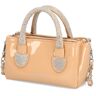 Kate Gray Synthetik Lack Mini Bag beige