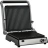 HOMCOM Kontaktgrill Elektrogrill 2000W Tischgrill BBQ mit regelbarem Thermostat 180 Grad aufklappbar Edelstahl Silber+Schwarz 36,6 x 35,7 x 16,2 cm