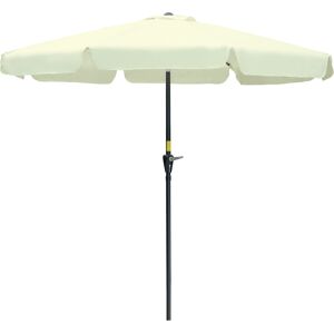 Outsunny Sonnenschirm Terrassenschirm Ø2,66 m mit UV-Schutz 50+, verstellbar, 8 Rippen, Gartenschirm in Beige für Garten & Terrasse   .de Outsunny Sonnenschirm Terrassenschirm Ø2,66 m mit UV-Schutz 50+, verstellbar, 8 Rippen, Gartenschirm in Beige für Garten & Terrasse   .de