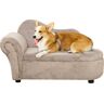 PawHut Haustiersofa  Hundebett mit verstecktem Stauraum & robustem Bezug, Beige, 80x40x46cm  Aosom.de