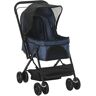 PawHut Hundebuggy  Stilvoller Buggy für kleine Hunde & Katzen, Haustierwagen, Katzenbuggy, Oxford, Blau, 76,5x52x95cm  Aosom.de