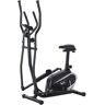 HOMCOM Heimtrainer Crosstrainer  Ellipsentrainer mit LCD Monitor, einstellbarer Sitzhöhe, 8 Stufen, 2 Rädern  Aosom.de