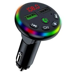 MTP Products RGB LED Bluetooth FM Transmitter / Kfz-Ladegerss¤t F13 mit 2x USB