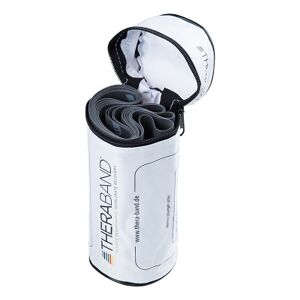 TheraBand Fitnessband 250 cm in Reißverschlusstasche, Schwarz, besonders stark