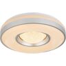 Globo LED-Deckenlampe Colla mit Metallrahmen in Silber