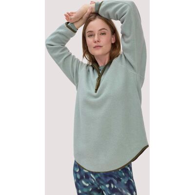 hessnatur Loungewear Fleece Hoodie Relaxed ACTIVE LIGHT aus Bio-Baumwolle - grün Größe XL hessnatur Loungewear Fleece Hoodie Relaxed ACTIVE LIGHT aus Bio-Baumwolle - grün Größe XL