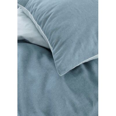 hessnatur Biber Wende-Bettwäsche-Set aus Bio-Baumwolle - blau Größe 135x200+80x80 cm hessnatur Biber Wende-Bettwäsche-Set aus Bio-Baumwolle - blau Größe 135x200+80x80 cm
