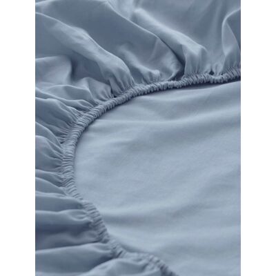 hessnatur Satin Spannbettlaken aus Bio-Baumwolle - blau Größe 180-200x200 cm hessnatur Satin Spannbettlaken aus Bio-Baumwolle - blau Größe 180-200x200 cm
